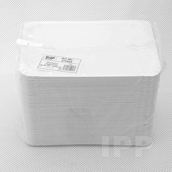 Pappteller eckig weiß 16x23cm 250 Stück