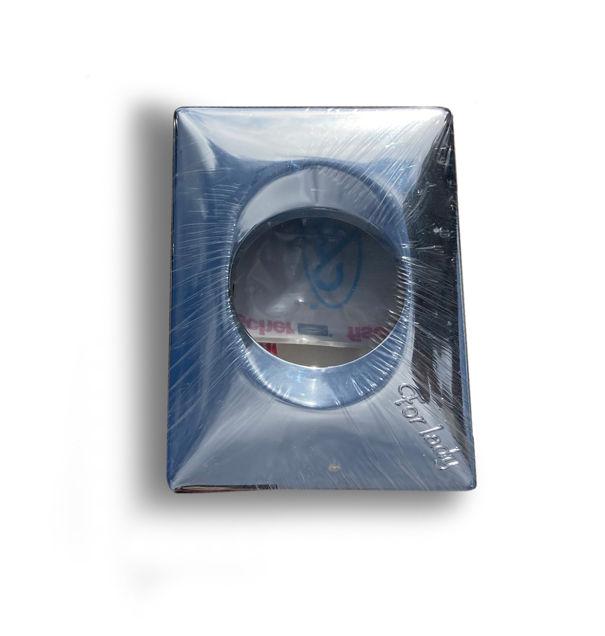 Hygienebeutelspender aus verchromtem Kunststoff für PE-Beutel