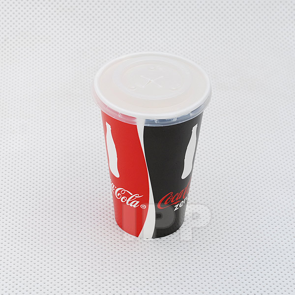 Trinkbecher Coca-Cola mit Deckel 500ml 100 Stück