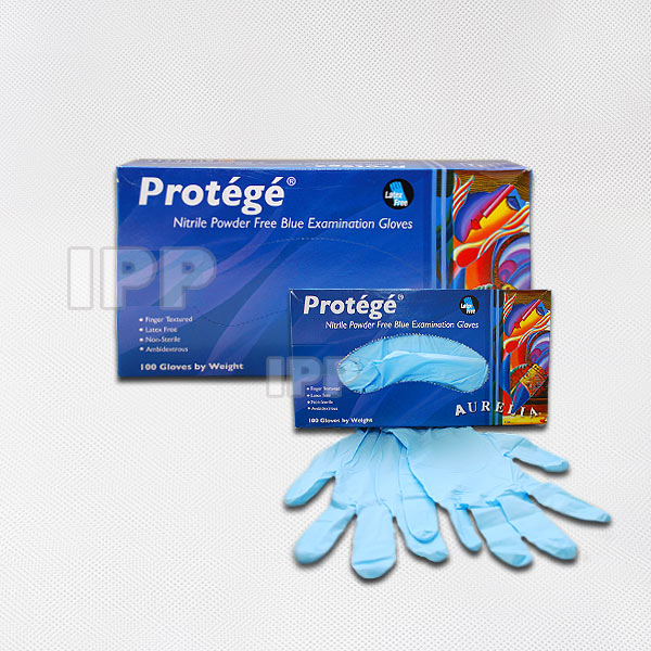 Nitril-Handschuhe blau puderfrei Grösse L 100 Stück