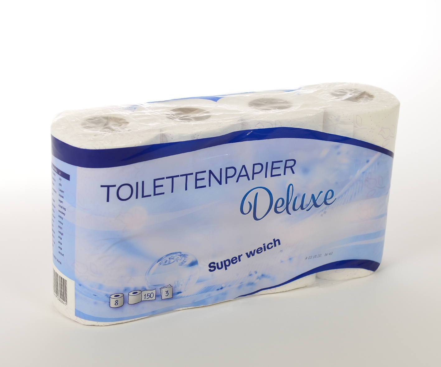 Toilettenpapier Deluxe | 96 Rollen | WC Papier | Klopapier | 3 - lagig 